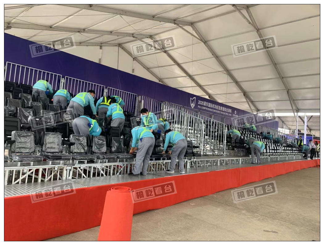 the emergency drill at Pudong Airport in Shanghai